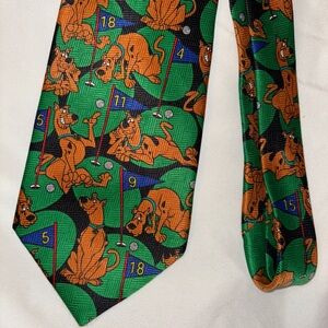 Scooby Doo Mystery Inc Novelty Golf Tie 90s Vintage